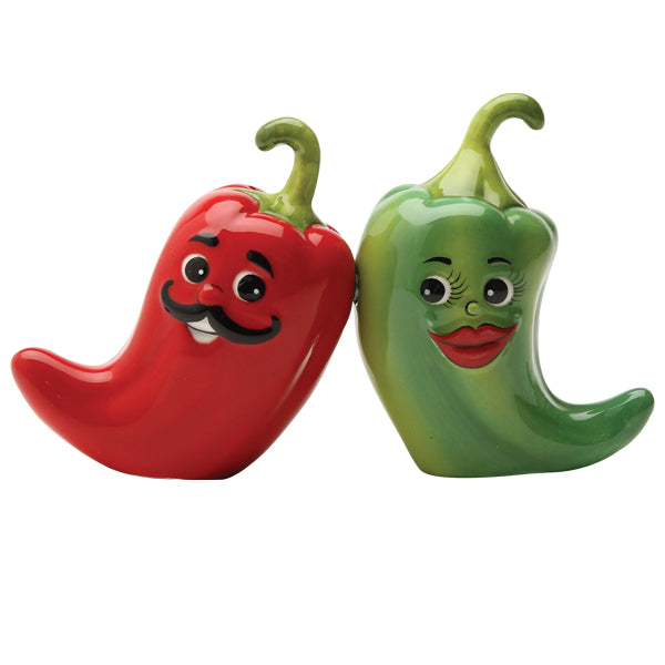 Hot Chili Peppers Salt & Pepper Shaker Set – Add Spice to Your Kitchen Decor