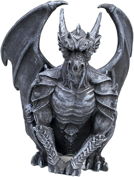 Guardian Gargoyle – Hand-Painted Cold Cast Resin – Protective Decor for Shelves and Tables 1