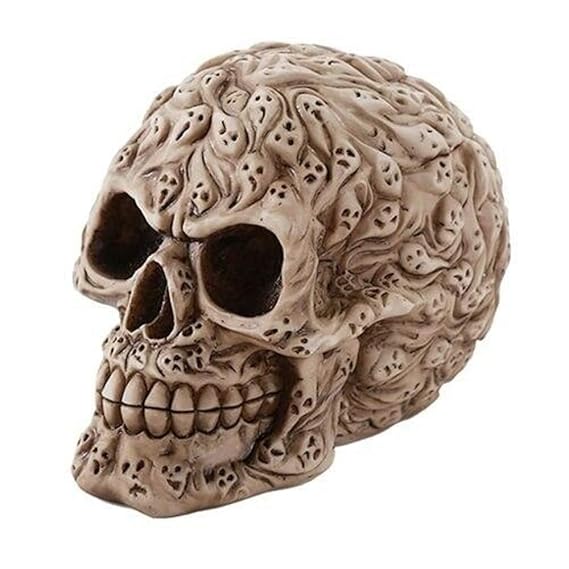 Spirit Skull – Hand-Painted Jewelry Box with Ghost Skull Heads for Home Decor 3