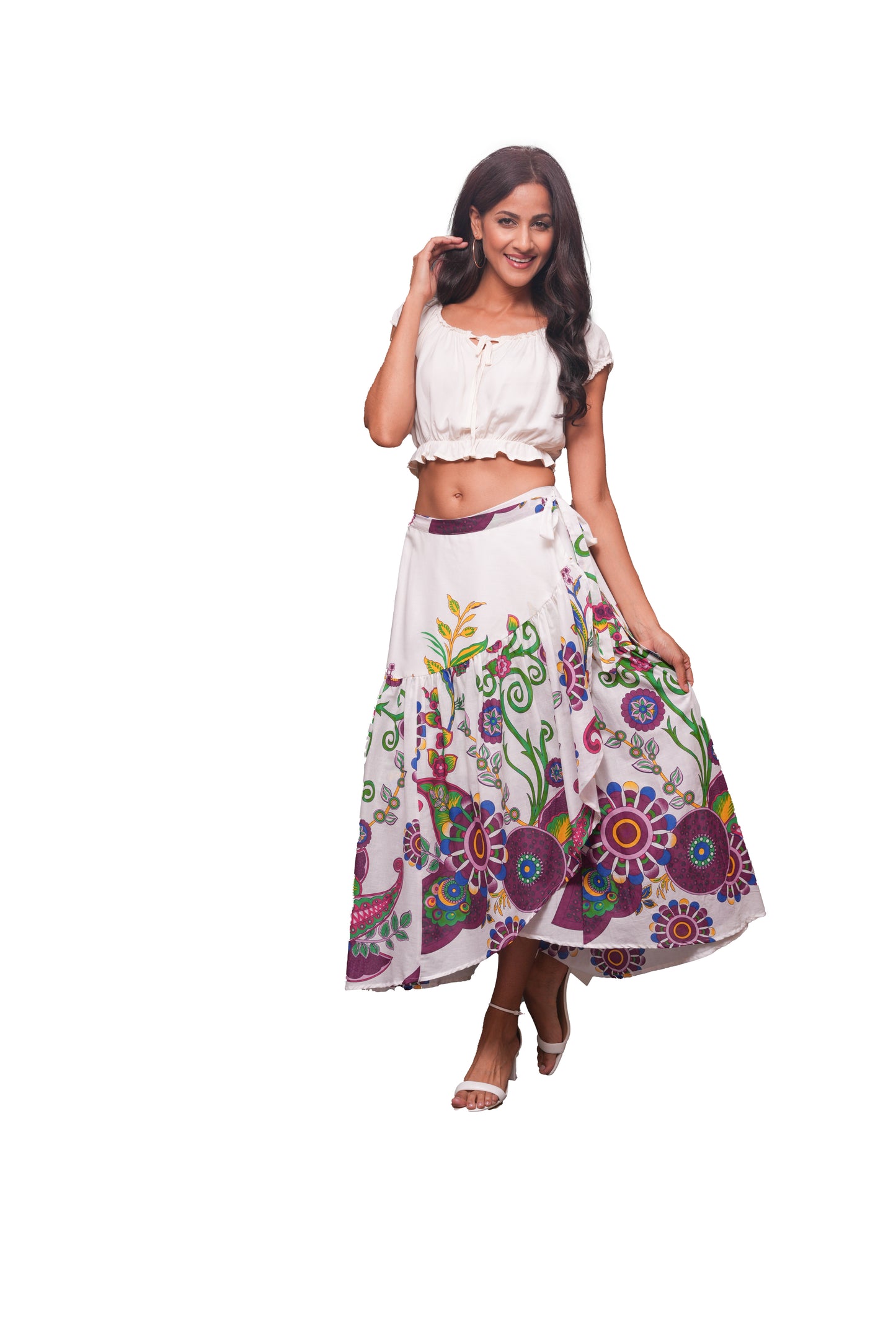 Blossom Bohemian Wrap Skirt 2