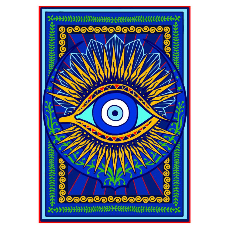 Golden Evil Eye Banner